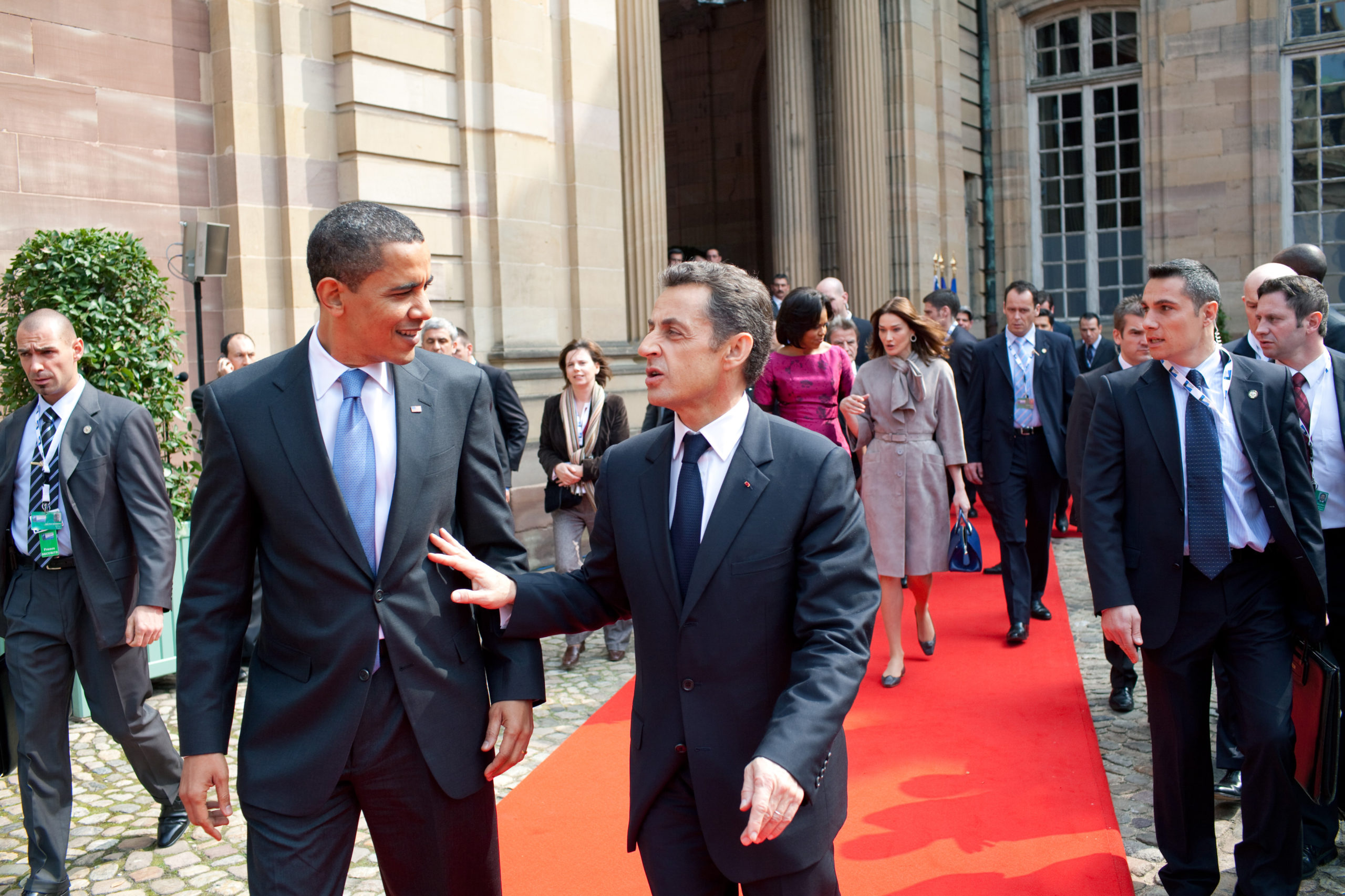 President Barack Obama sammen med den franske presidenten Nicolas Sarkozy i Strasbourg, Frankrike 3. april 2009. Foto: Pete Souza, Official White House Photo / Flickr.