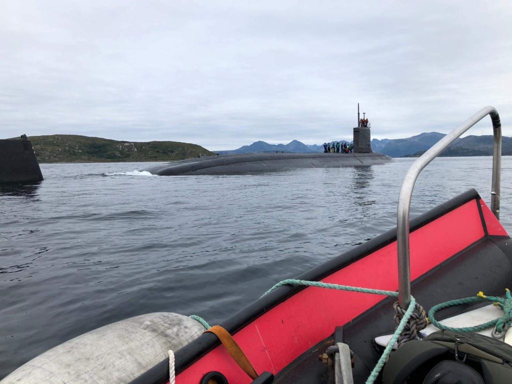 USS Seawolf utenfor Tromsø i august 2020. Foto: US Navy