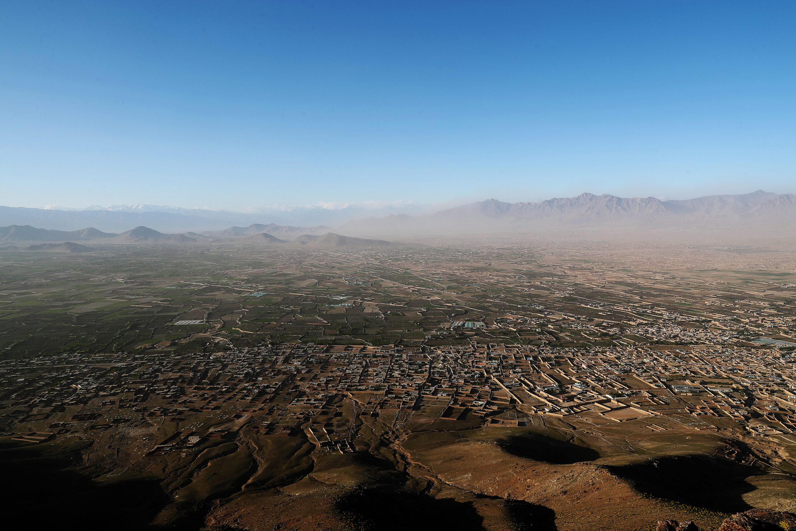 Flyfoto av Kabul, Afghanistan. Foto: Torbjørn Kjosvold / Forsvaret