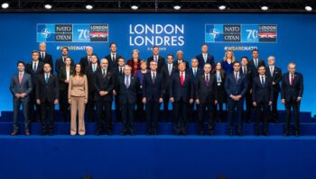 Statslederne i NATOs medlemsland under toppmøtet i London i desember 2019. Foto: NATO.