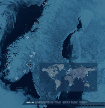 Skjermdump fra Meld. St. 38 IKT-sikkerhet. Illustrasjon: M. Sylstad, NSM. Kilde: Visible Earth/NASA.