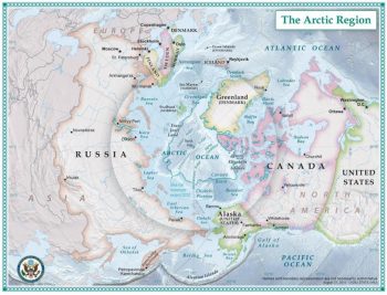 Political map of the Arctic. Source: US State Department/Wikimedia Commons